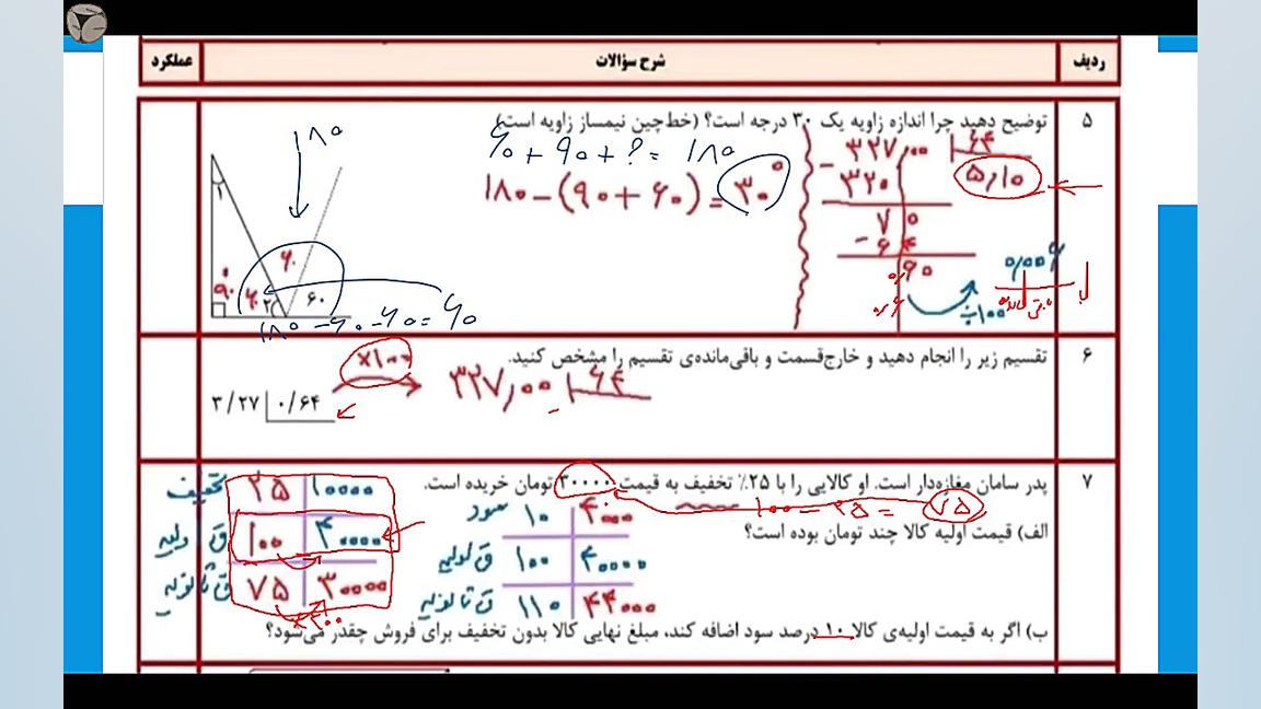 حل و شرح یک سری نمونه سوال آزم...