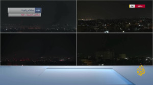 لحظه بمباران غزه توسط رژیم اشغ...