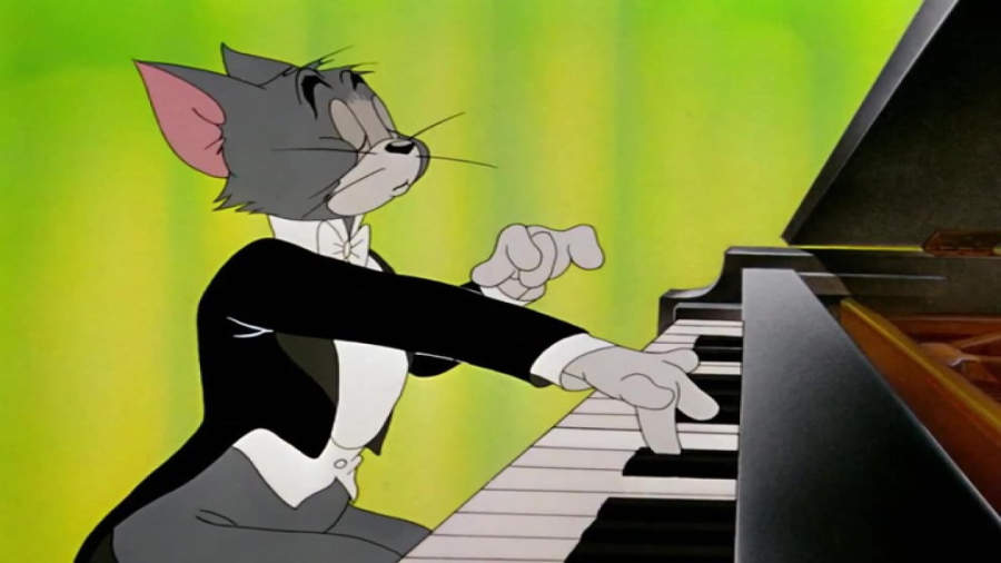 انیمیشن تام وجری پیانو زدن تام...