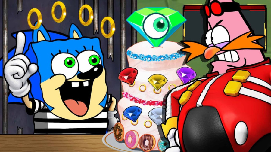 سونیک اسفنجی و پاتریک سیبیلو ت...