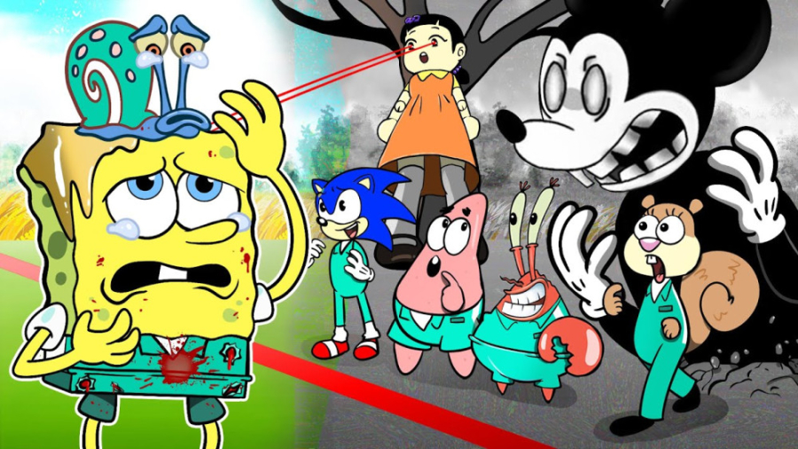 کارتون جذاب اسکویید گیم هیجانی...