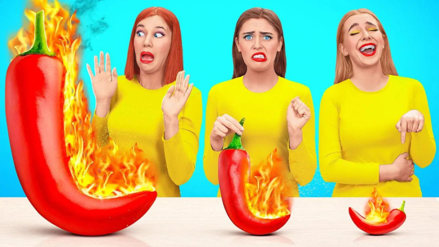 چالش غذایی  رقابت خنده دار و ج...