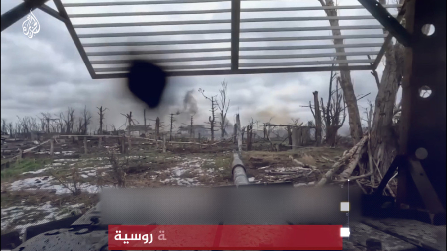 لحظه هدف قرار گرفتن تانک روسی...