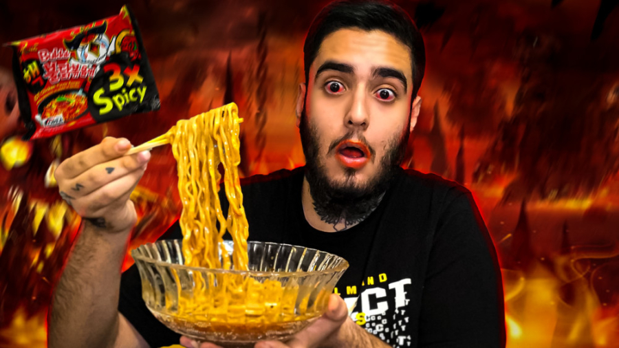 تند ترین نودل دنیا رو خوردم