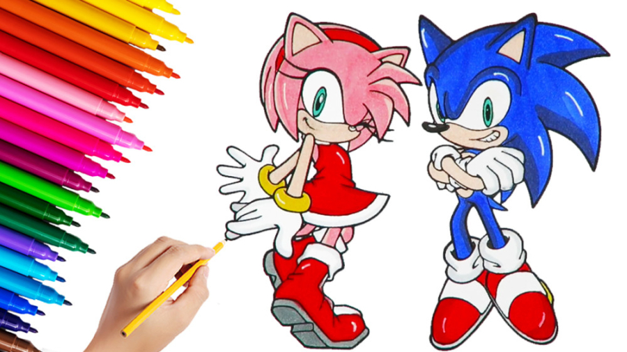 آموزش نقاشی و رنگ آمیزی سونیک...