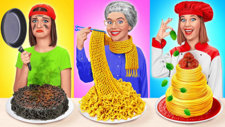 چالش غذایی مادربزرگ مهربان 202...