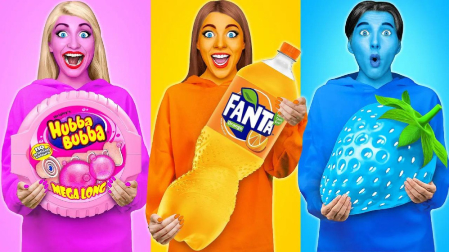 چالش غذایی خنده دار  غذاهای شک...