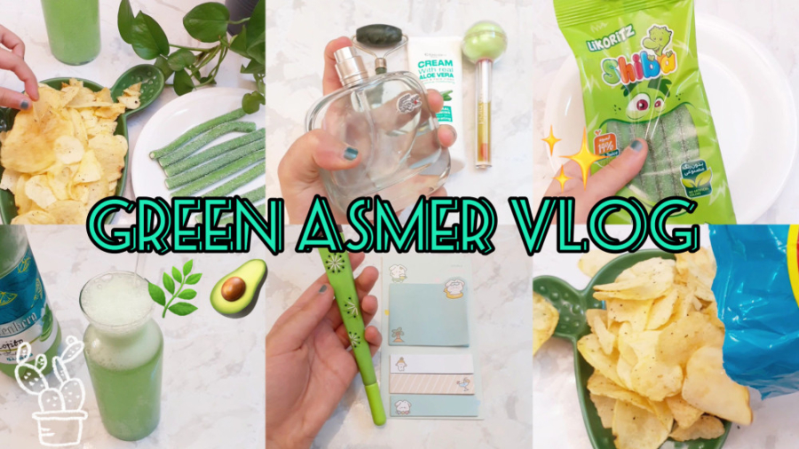 ولاگ یک روز با من تم سبز آسمر...