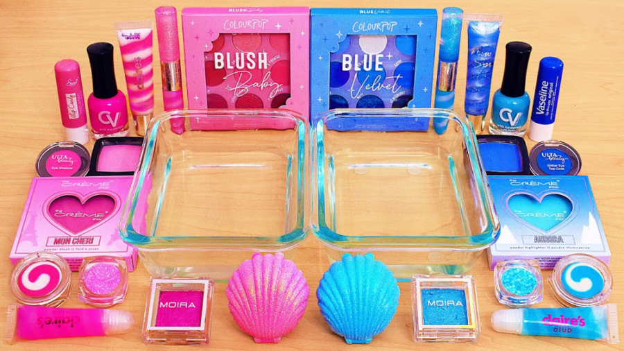 صورتی در مقابل آبی  ترکیب سایه...