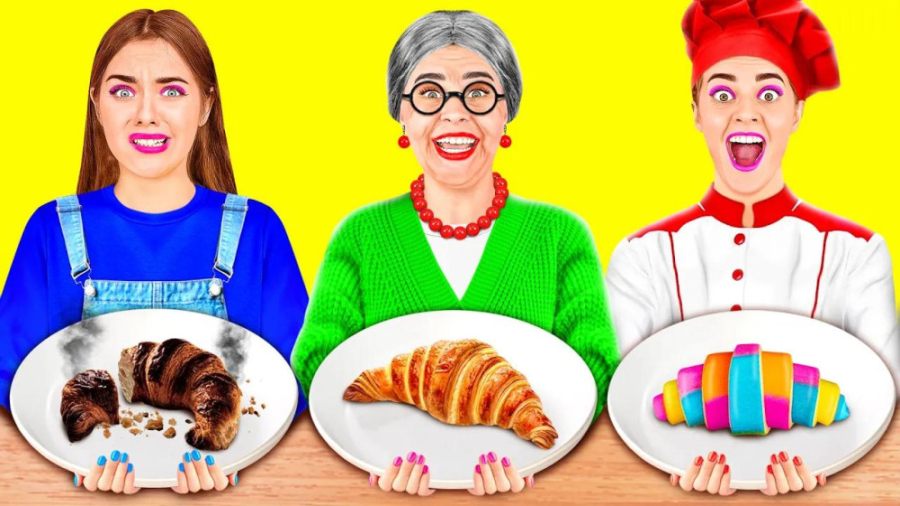 چالش غذایی خنده دار  سیب زمینی...