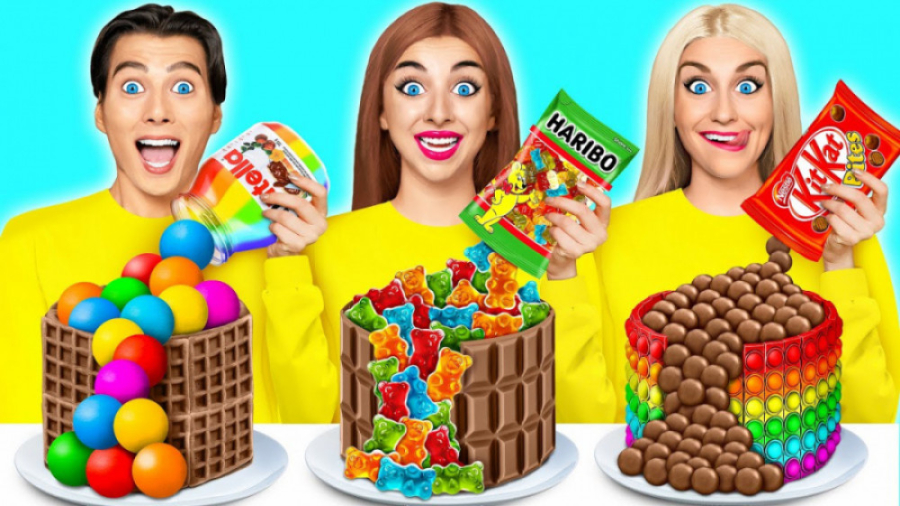 چالش غذا خوری خنده دار و تزئین...