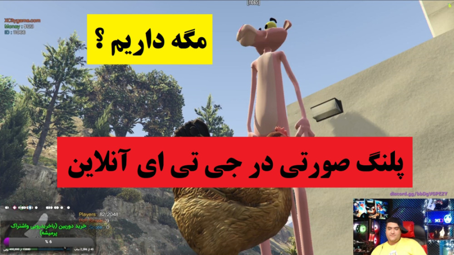 پلنگ صورتی در جی تی ای وی آنلا...