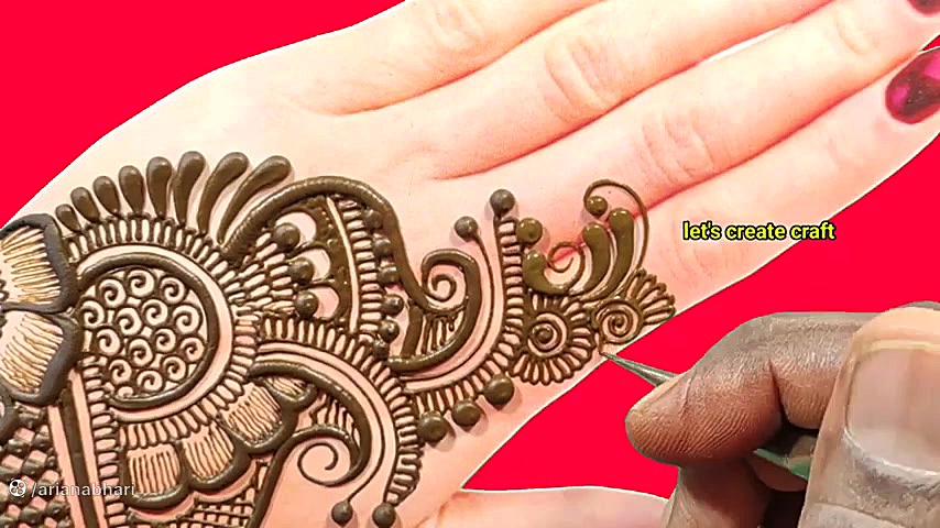 آموزش ساده و رایگان حنا زدن دس...