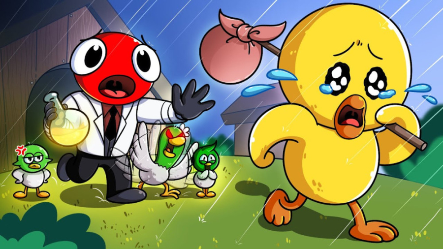 دانشمند و آزمایش روی تخم جوجه...