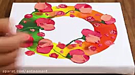 نقاشی تاج گل آموزش نقاشی مبتدی...