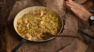 نودل گوشت و قارچ