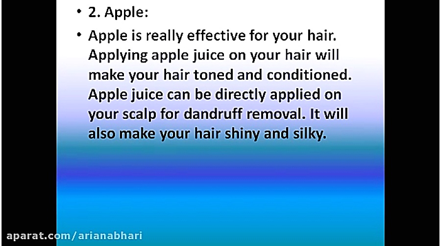 سلامت مو با 10 میوه