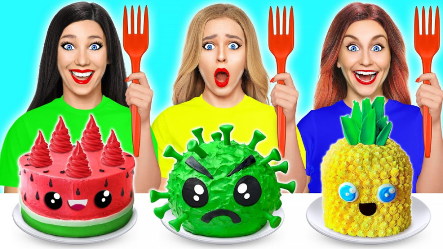 چالش غذایی خنده دار یک،ده و صد...