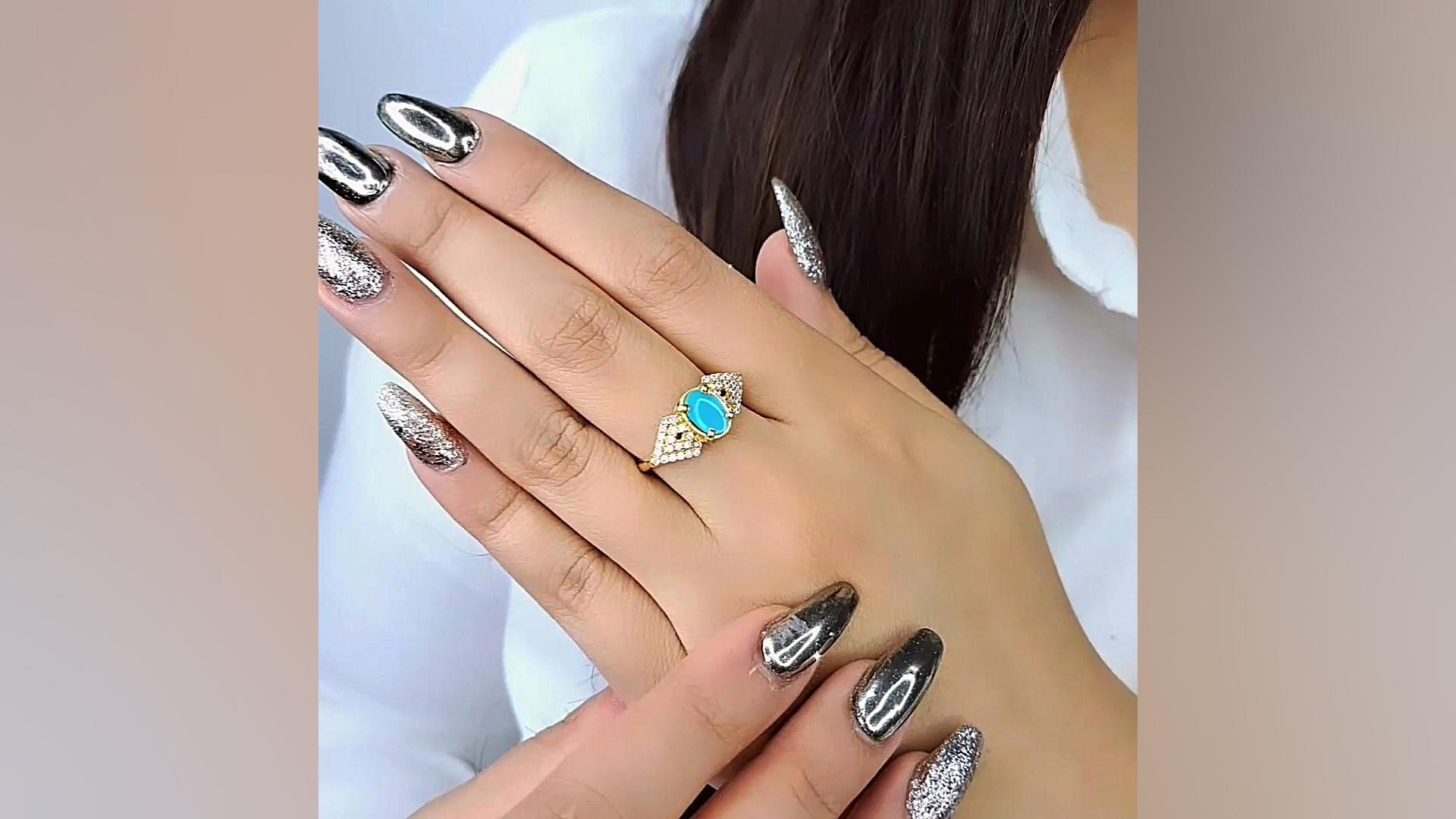 انگشتر سنگ فیروزه نیشابور برند...