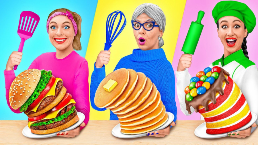 خوردن غذای شکلاتی یا واقعی چال...