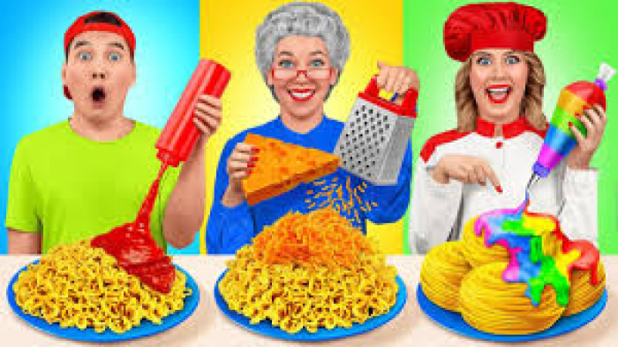 چالش غذاخوری خنده دار  چالش غذ...