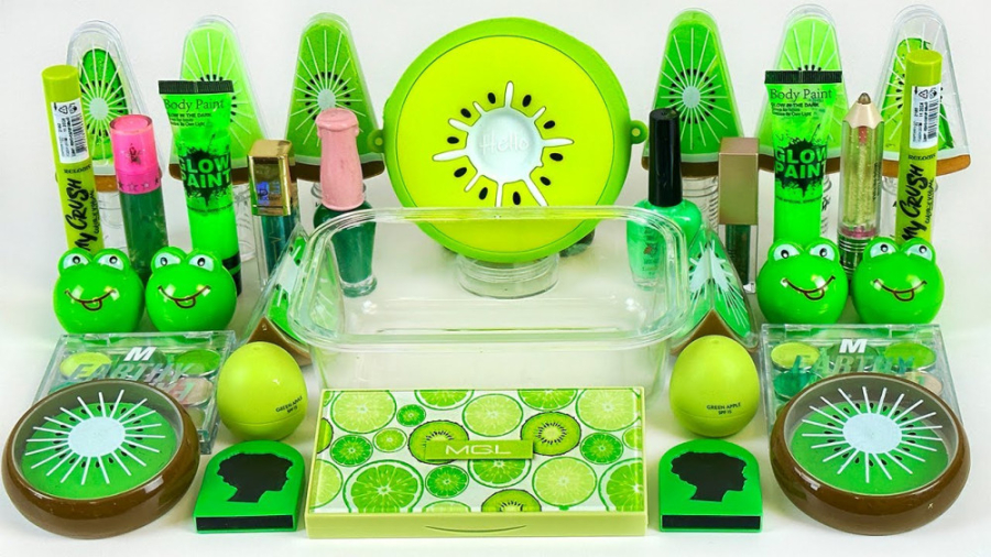 ساخت اسلایم سبز  اسلایم کیوی...