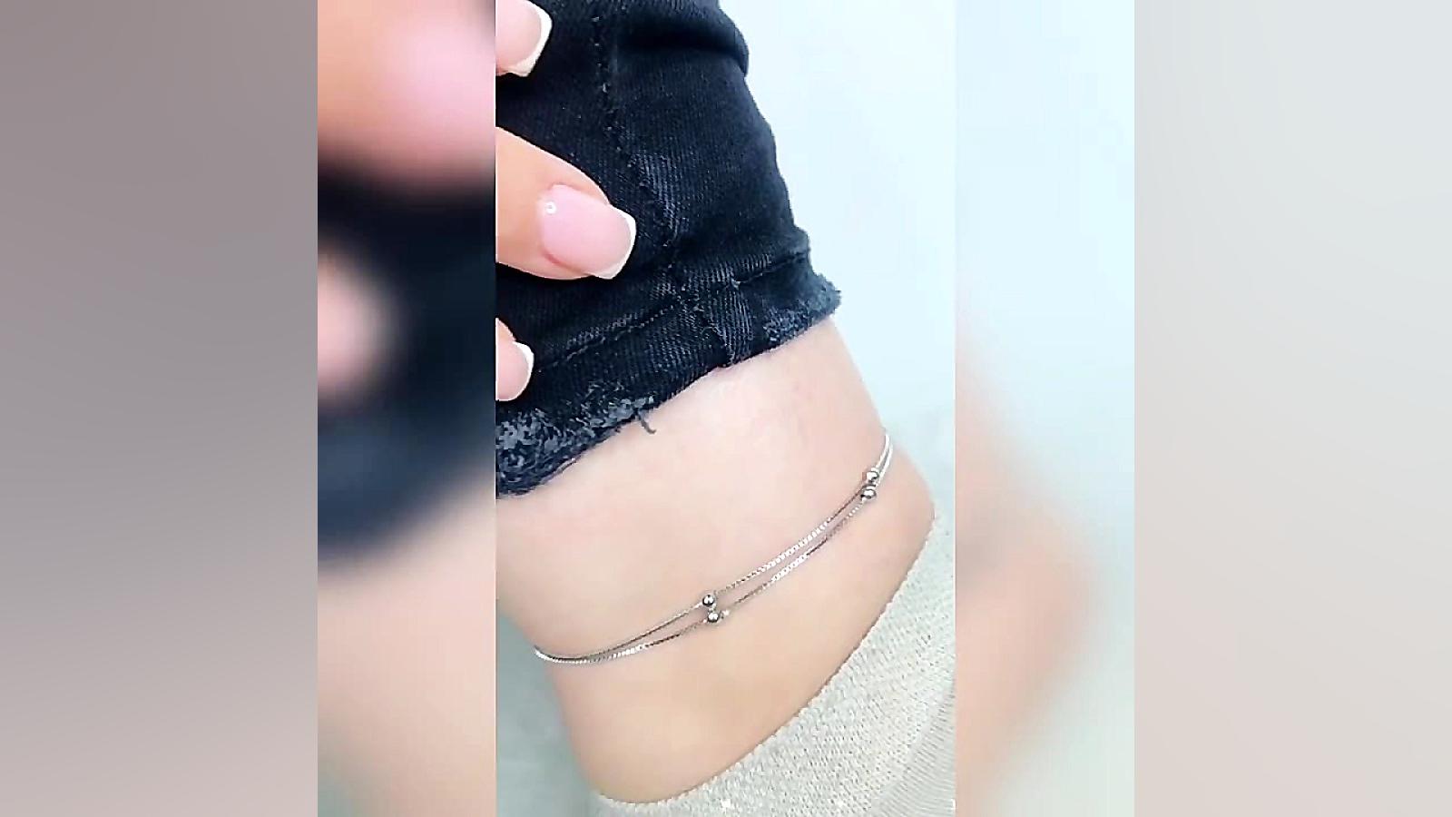 پابند گوی دار دولاین نقره عیار...