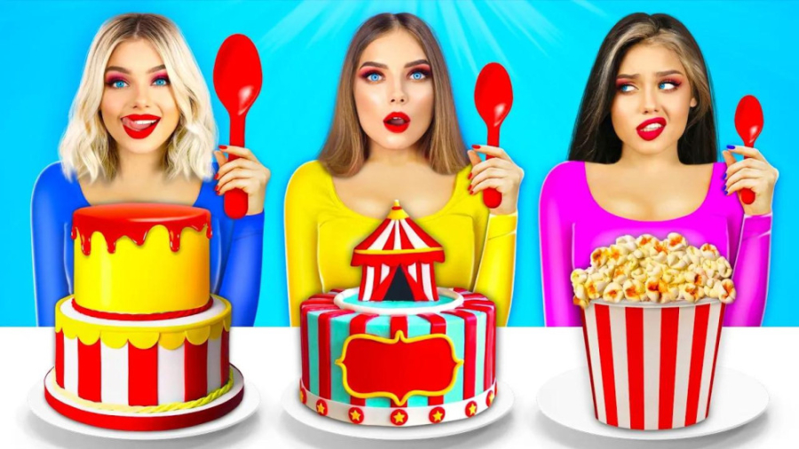 چالش های غذایی  چالش های خنده...