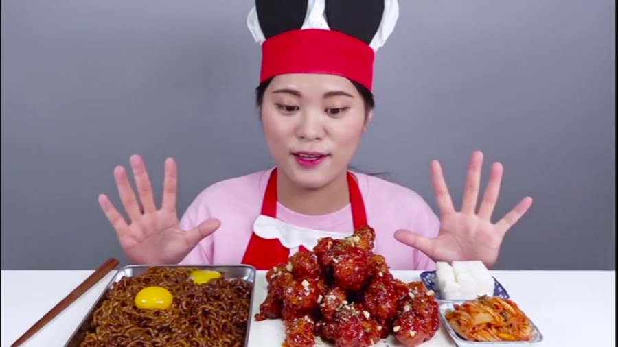 اسمر فود مرغ و نودل