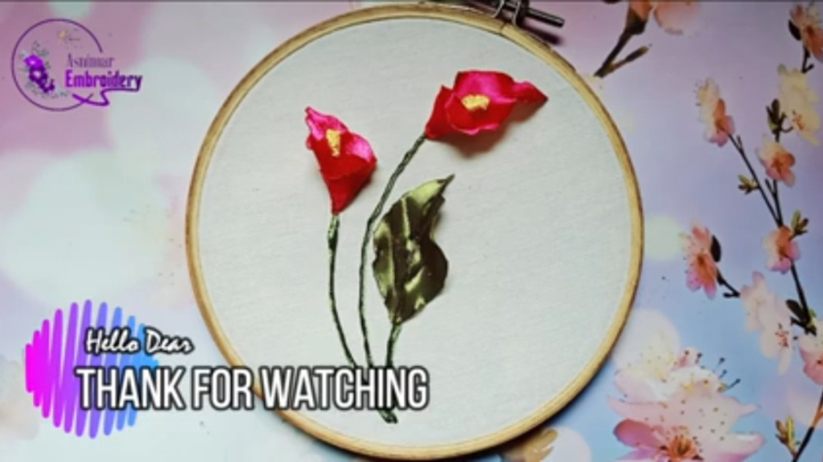 آموزش گل روبان&zwnj;دوزی