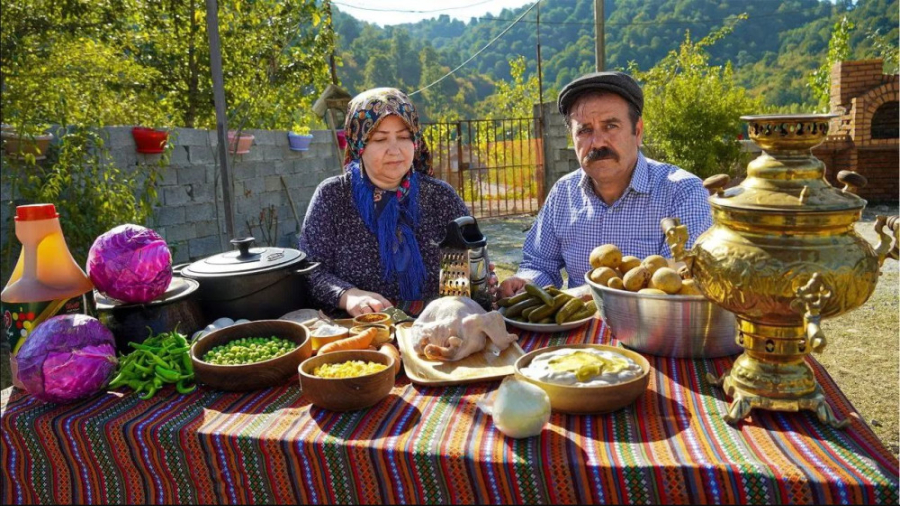 سالاد الویه به سبک روستایی  تر...