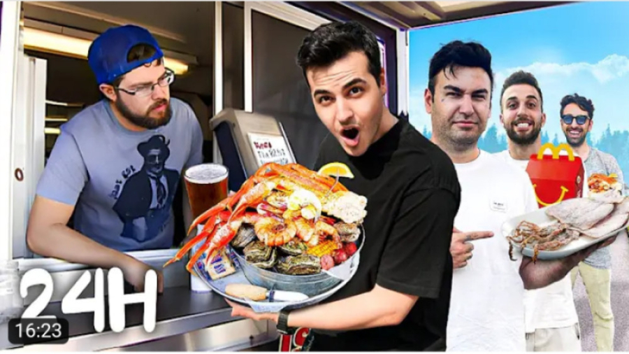 چالش ۲۴ ساعت غذا های خیابانی (...