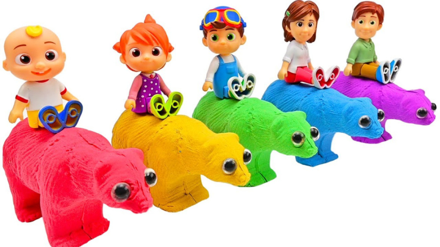 ساخت خرس رنگین کمانی با شن جنب...