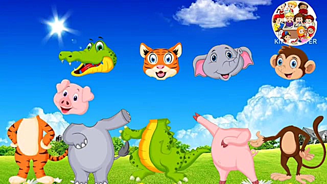 پازل سر حیوان اشتباه  آموزش زب...