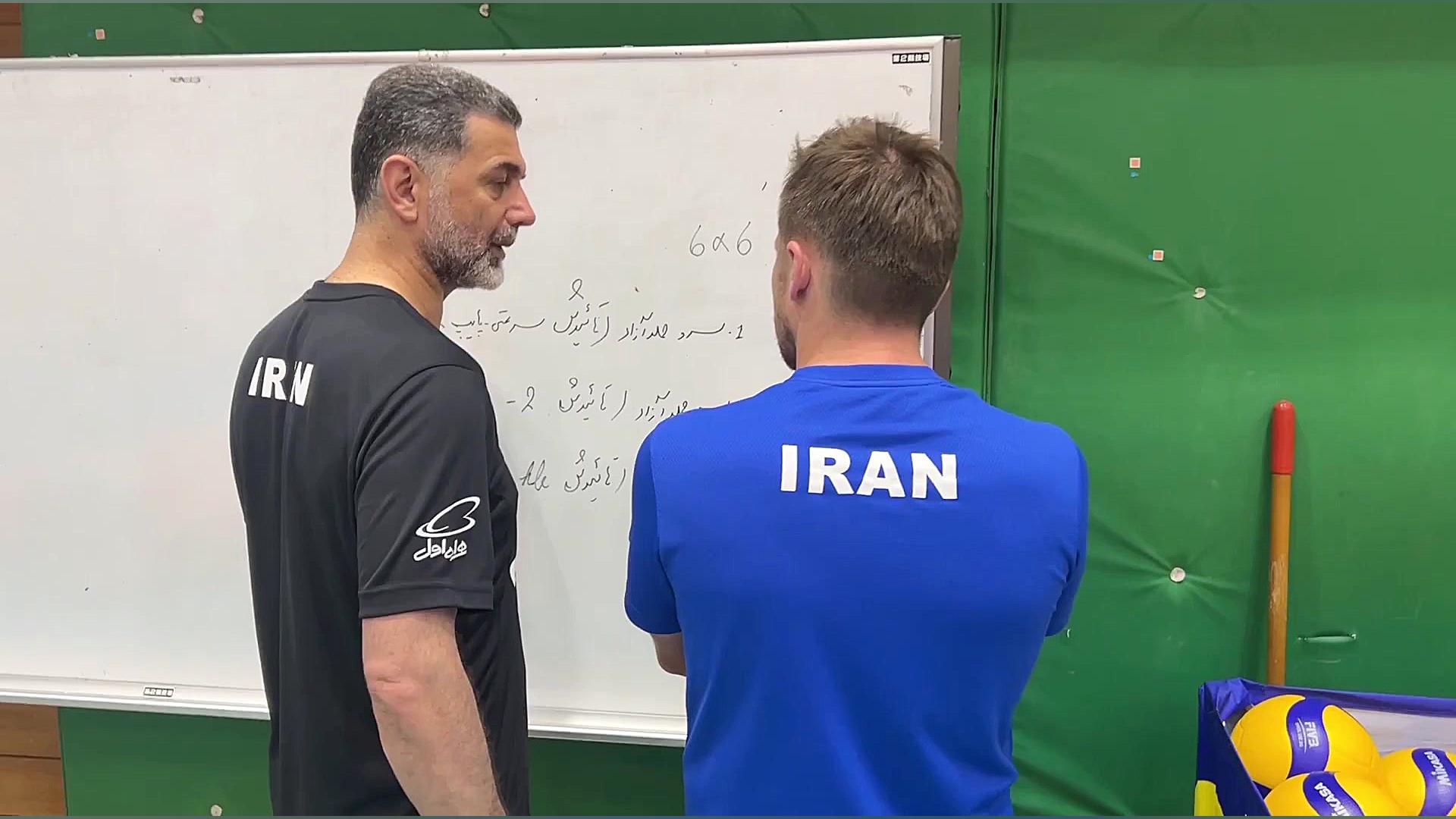 آخرین تمرین تیم ملی والیبال در...