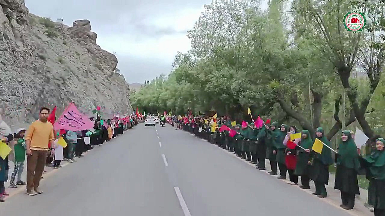 اینجا شهر کارگیل هند است. نمای...