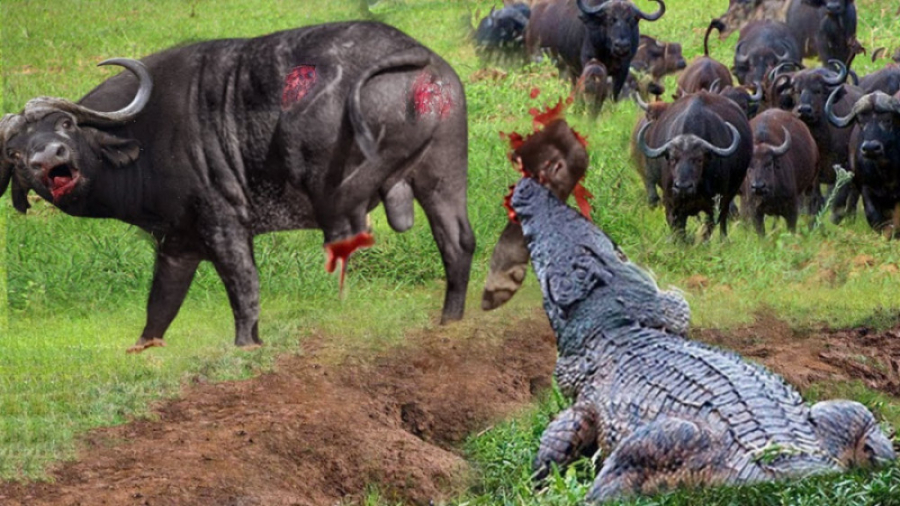 مستند حیوانات : شکار بوفالو ها...