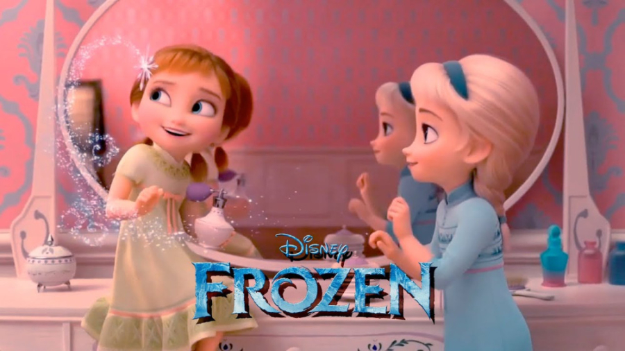 کارتون فروزن، کودکی السا و آنا...