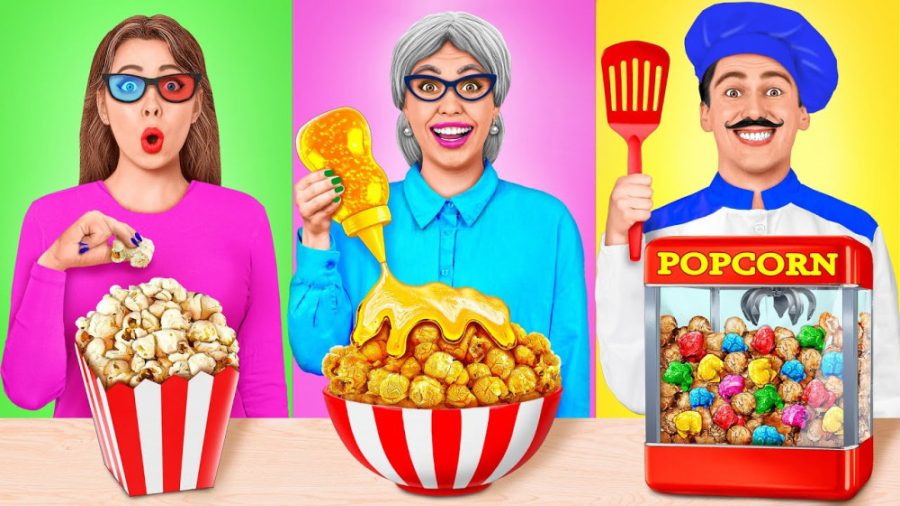 چالش غذایی خنده دار مادربزرگ و...