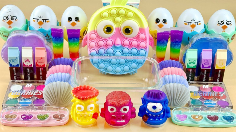 ASMR Slime  آرایش، سایه چشم، ب...