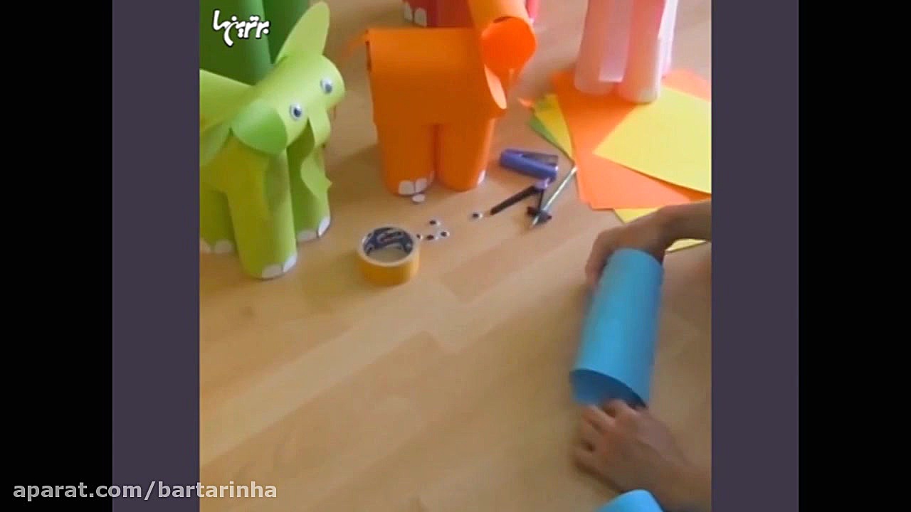 تزئین اتاق کودک با فیل کاغذی