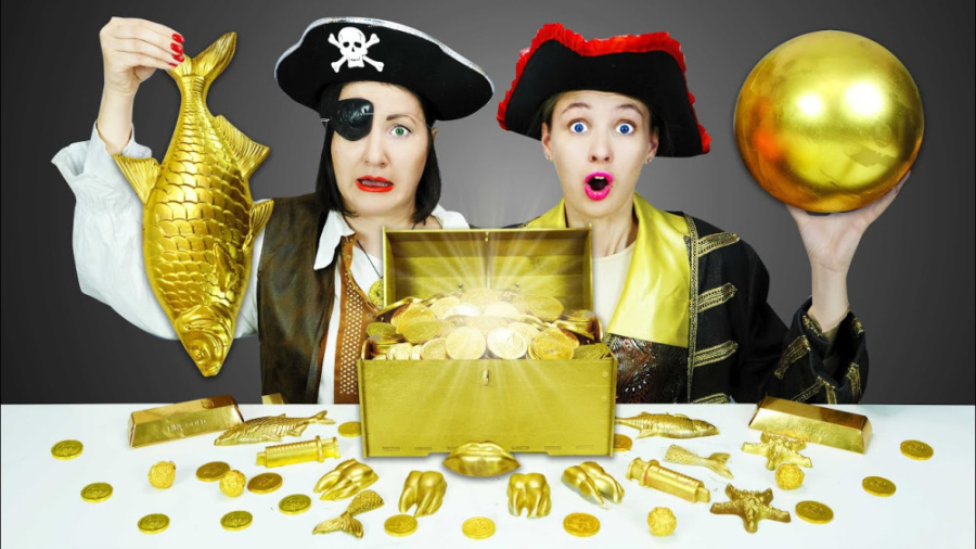 چالش غذایی رنگ طلایی  شکلات ها...