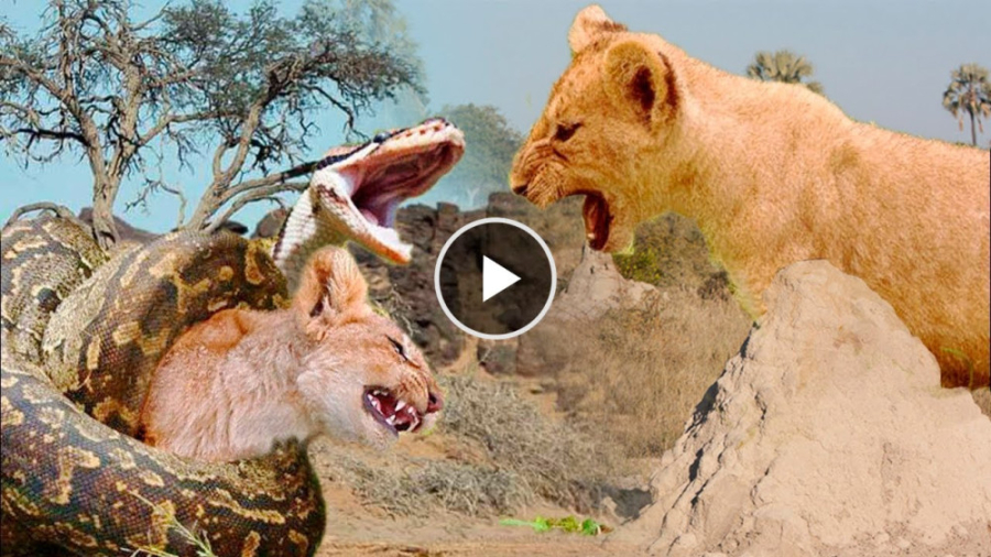 نبرد مار و شیر | مارها به شیره...