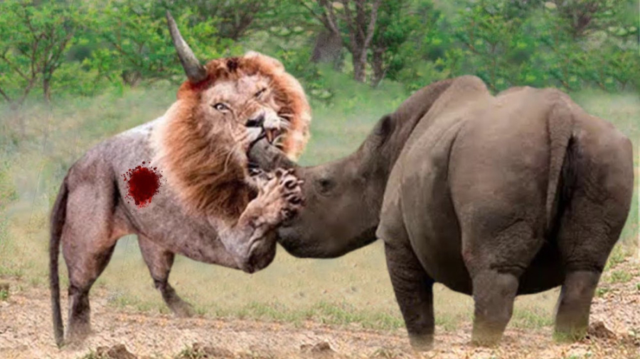 مستند حیات وحش  کرگدن از شیرها...