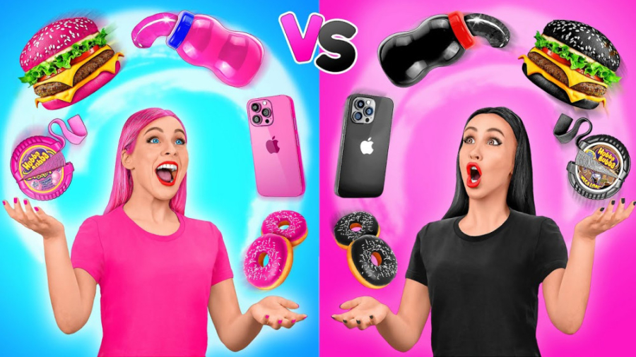 چالش غذایی  چالش خنده دار بانو...