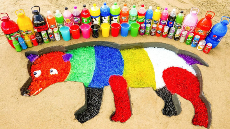 آزمایش باحال منتوس و نوشابه ها...