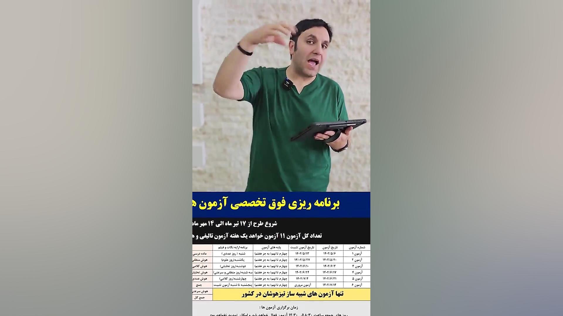 آزمون های شبیه ساز تیزهوشان ( نوترینو ) ویژه سال 1402
