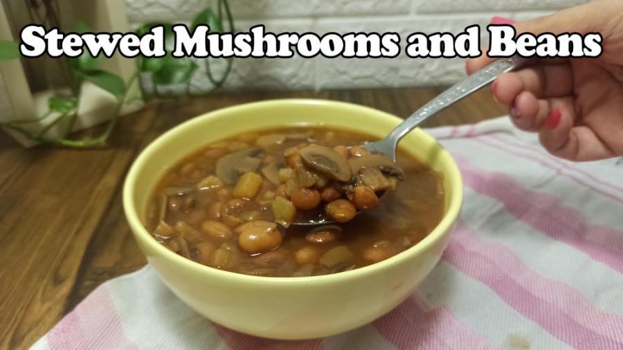 طرز تهیه لوبیا پخته با قارچ هم...