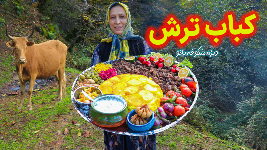 پخت خوشمزه ترین کباب ترش در جن...