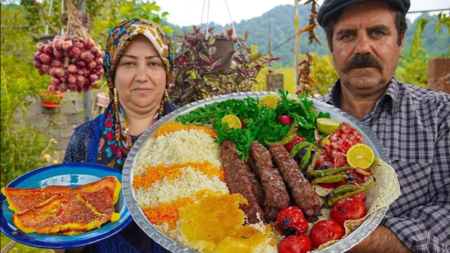 کباب کوبیده رستورانی رو اینجور...